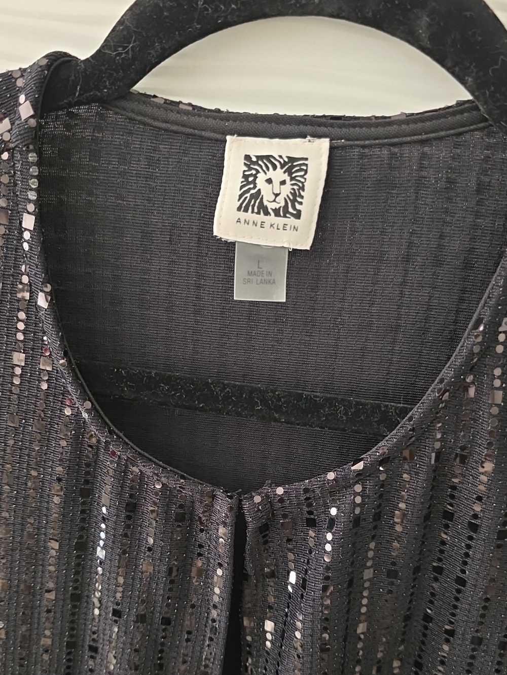 Anne Kline black sequins top - Picture 3 of 7